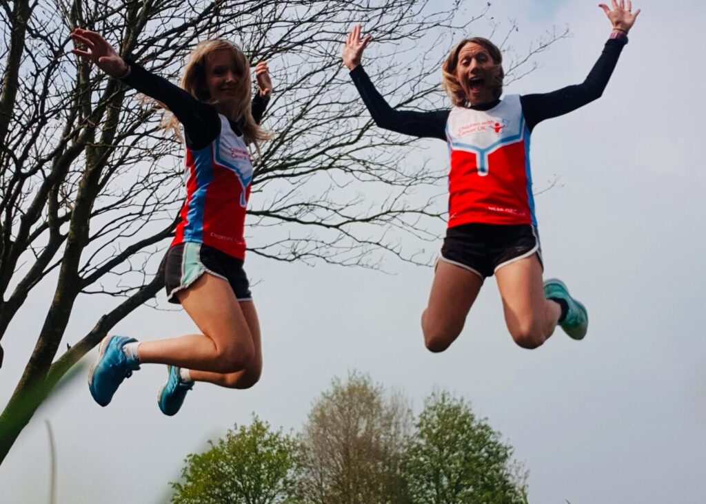 Liz-Fell-jumping-with-sister-May-2019
