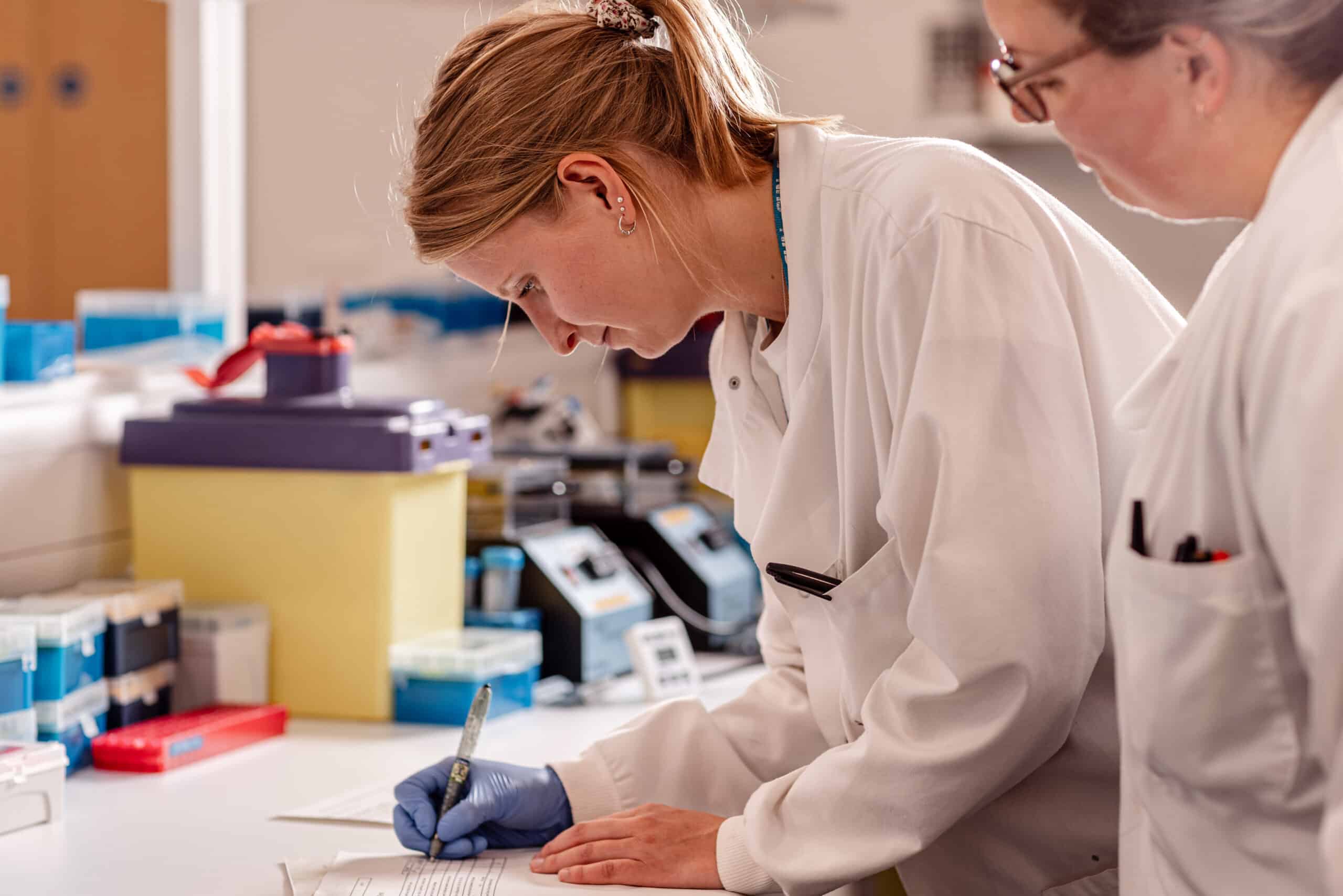 Birmingham lab with female researchers