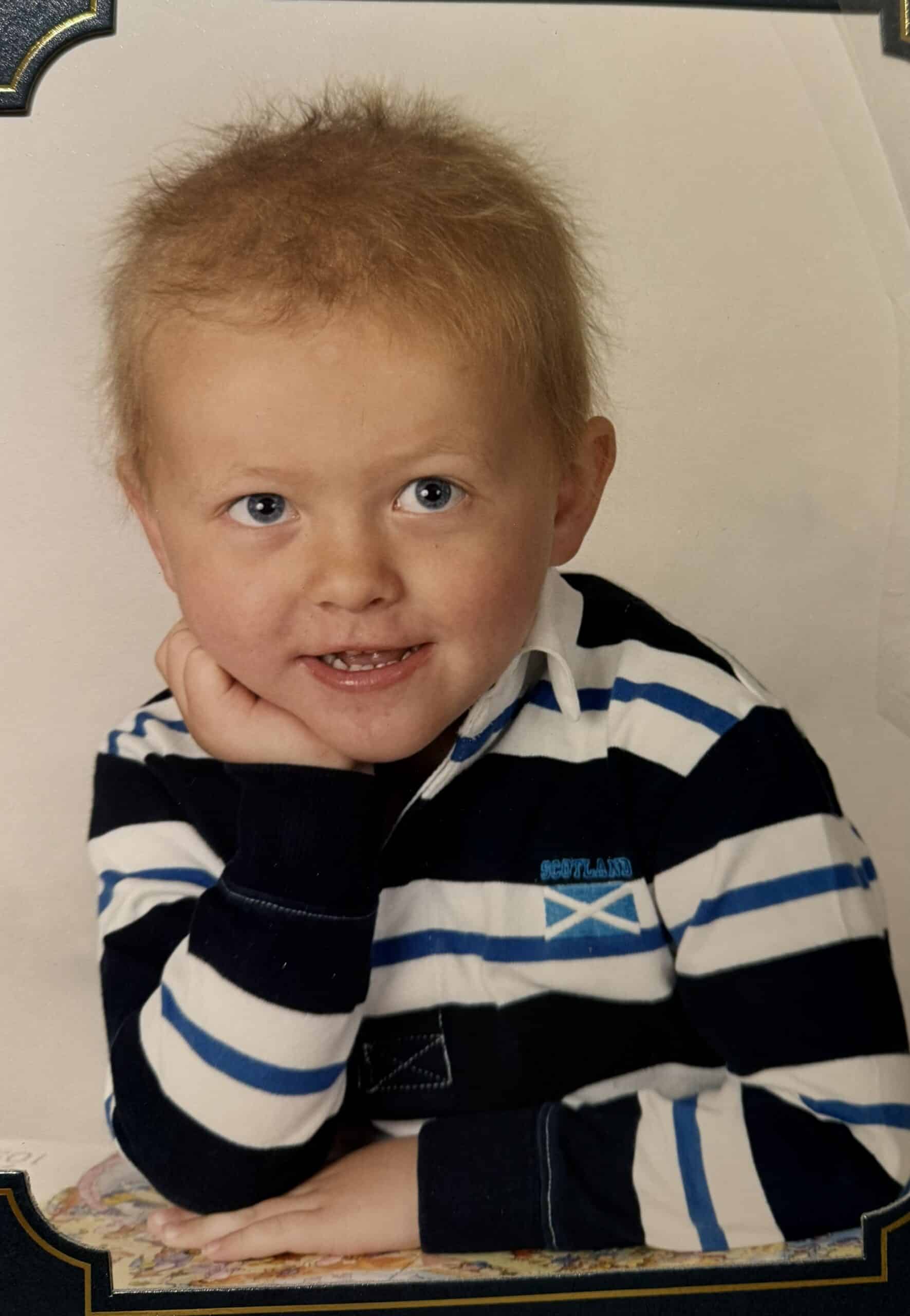 Andrew Hay as young boy